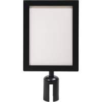 Sign Frame for Crowd Control Post, Black Ontario Safety Products
