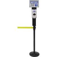 Sign & Dispenser Holder for Crowd Control Post, Black SGU791 | Ontario Safety Product