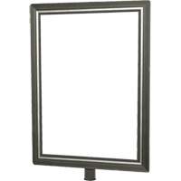 Heavy-Duty Vertical Sign Holder for Classic Posts, Satin Chrome SGU836 | Ontario Safety Product