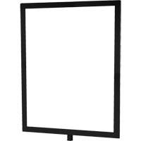 Heavy-Duty Vertical Sign Holder for Classic Posts, Black Ontario Safety Products