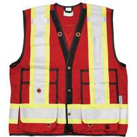 Open Road&reg; Surveyor Vest, Red, Large, Polyester Ontario Safety Products