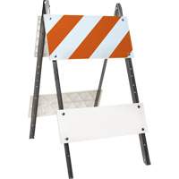 Prismatic Barricade, Folding, 24" L x 45" H, Orange/White Ontario Safety Products