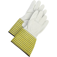 Gants d'ajusteur traditionnels, Grand, Paume en Cuir fleur de vache, Doublure en Molleton Ontario Safety Products