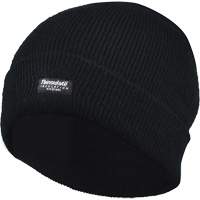 Tuque doubl&eacute;e &agrave; rebord, Doublure en Thinsulate, Taille unique, Noir Ontario Safety Products