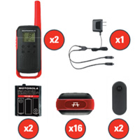 TalkAbout Two-Way Radios, FRS Radio Band, 22 Channels, 32 km Range Ontario Safety Products