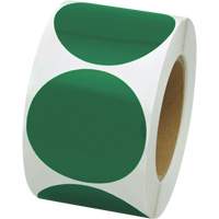 Coloured Marking Dots, Circle, 3" L x 3" W, Green, Vinyl SGW780 | Ontario Safety Product