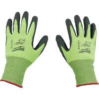 High Visibility Dipped Gloves, Size Small, 15 Gauge, Polyurethane Coated, Polyethylene Shell, ASTM ANSI Level A5 Ontario Safety Products
