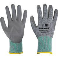 WorkEasy Cut Protective Gloves, Size 6/X-Small, 13 Gauge, Polyurethane Coated, HPPE/Glass Fibre Shell, ASTM ANSI Level A3/EN 388 Level C Ontario Safety Products