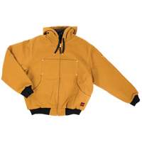Blouson d'aviateur en toile lourde avec capuchon, Hommes, Petit, Brun Ontario Safety Products