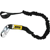 Arc Flash Shock Absorbing Lanyard, 6', Locking Snap Hook Center, Choke-Off Loop Leg Ends, Nylon Ontario Safety Products