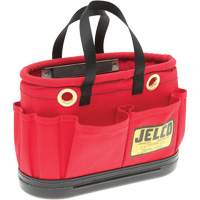 Aerial Tool Bucket with Magnet, 14" L x 7" W x 10" H, Canvas, Red SGY398 | Ontario Safety Product