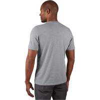 Hybrid Work Tee Shirt, Men's, Small, Grey Ontario Safety Products