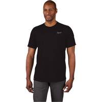 Hybrid Work Tee Shirt, Men's, Small, Black Ontario Safety Products