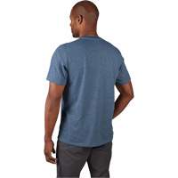 Hybrid Work Tee Shirt, Men's, Small, Blue Ontario Safety Products