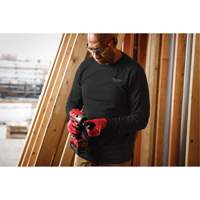 Hybrid Work Tee Shirt, Men's, Small, Black Ontario Safety Products