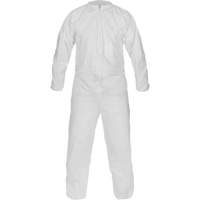 CleanMax&reg; Clean Manufactured Non-Sterile Coverall, Medium, White, Microporous Ontario Safety Products
