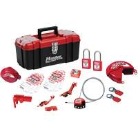 Basic Lockout Kit with Zenex™ Thermoplastic Locks, Electrical/Valve Kit, 19 Components SGZ641 | Ontario Safety Product
