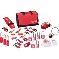 Premier Lockout Kit with Zenex™ Thermoplastic Locks, Electrical/Valve Kit, 34 Components SGZ644 | Ontario Safety Product
