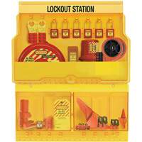 Premier Valve & Electrical Deluxe Lockout Station, Thermoplastic Padlocks, 32 Padlock Capacity, Padlocks Included SGZ650 | Ontario Safety Product