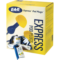 E-A-R Express Pod Plugs Earplugs, Uncorded, Bulk - Pillow Pack, 25 dB NRR, One-Size Ontario Safety Products