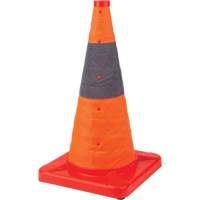 Collapsible Traffic Cone, 18" H, Orange SHA659 | Ontario Safety Product