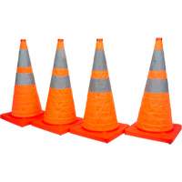 Collapsible Traffic Cone, 28" H, Orange SHA820 | Ontario Safety Product