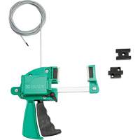 Green Clamping Cable Lockout, 8' Length Ontario Safety Products