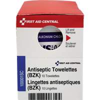 SmartCompliance<sup>®</sup> Refill Benzalkonium Chloride First Aid Treatment, Towelette, Antiseptic SHC029 | Ontario Safety Product