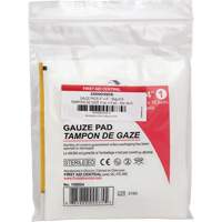 Recharge de gaze SmartCompliance, Tampon, 4" lo x 4" la, St&eacute;rile, Dispositif m&eacute;dical Classe 1 Ontario Safety Products