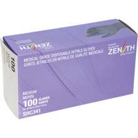 Gants jetables de calibre m&eacute;dical, Moyen, Nitrile, 6 mils, Sans poudre, Noir, Classe 2 Ontario Safety Products