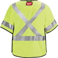 Breakaway Mesh Safety Vest, Black/High Visibility Lime-Yellow, Medium/Small Ontario Safety Products