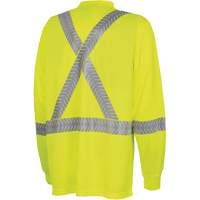 6905A Chandail de s&eacute;curit&eacute; &agrave; manches longues ultra respirant et ultra frais, T-petit, Jaune lime haute visibilit&eacute; Ontario Safety Products