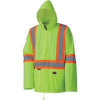 5599 Combinaison de pluie imperm&eacute;able et l&eacute;g&egrave;re, Polyester/PVC, T-petit, Jaune lime haute visibilit&eacute; Ontario Safety Products