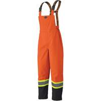 5404 Salopettes imperm&eacute;ables 300D Trilobal antid&eacute;chirure, Polyester, Petit, Noir/Orange haute visibilit&eacute; Ontario Safety Products