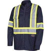 4414 Chemise de travail, Poly-coton, Petit, Bleu marin Ontario Safety Products