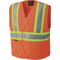 6914A Veste de s&eacute;curit&eacute; ignifug&eacute;e, Orange haute visibilit&eacute;, Moyen/Petit, Polyester Ontario Safety Products
