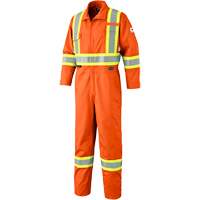 7705T Combinaison ignifuge FR-Tech avec fermetures &agrave; glissi&egrave;re aux jambes, Taille 40 (grand taille), Orange haute visibilit&eacute;, 9,7 cal/cm² Ontario Safety Products