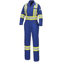 7704W Combinaison FR-Tech ignifuge/contre les arcs pour femme, Taille T-petit, Bleu royal, 10 cal/cm² Ontario Safety Products