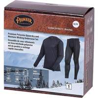 D2200A Ensemble de sous-v&ecirc;tements &agrave; s&eacute;chage rapide et &eacute;vacuation de l'humidit&eacute; de premi&egrave;re qualit&eacute;, Hommes, T-petit, Noir Ontario Safety Products