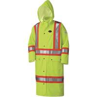 5897 Manteau long imperm&eacute;able et ignifuge, Grand, Jaune lime haute visibilit&eacute; Ontario Safety Products