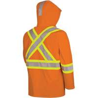 5880 Manteau de pluie ignifuge et protection contre les &eacute;clats d'arc &eacute;lectrique, T-petit, Orange haute visibilit&eacute;, 10 cal/cm² Ontario Safety Products