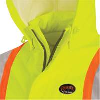 5881 Manteau de pluie ignifuge et protection contre les &eacute;clats d'arc &eacute;lectrique, T-petit, Jaune haute visibilit&eacute;, 10 cal/cm² Ontario Safety Products