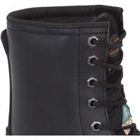 1027 Bottes de travail 8" noires, Cuir, Embout Acier, Taille 10 Ontario Safety Products