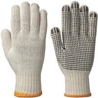 Knitted Dotted-Palm Gloves, Poly/Cotton, Small SHE764 | Ontario Safety Product