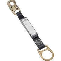 Shock Absorbing Lanyard, 1.5', E4, D-Ring Center, Snap Hook Leg Ends, Polyester SHE900 | Ontario Safety Product