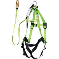 Contractor Series Safety Harness with Shock Absorbing Lanyard, Harness/Lanyard Combo SHE928 | Ontario Safety Product