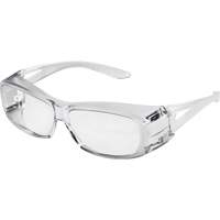 X350 OTG Safety Glasses, Clear Lens, Anti-Scratch, ANSI Z87+/Meets/Exceeds CSA Z94.3 Ontario Safety Products