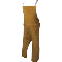 Caiman&reg; Boarhide Apron, Split-Leg Bib, 42" L, Brown Ontario Safety Products