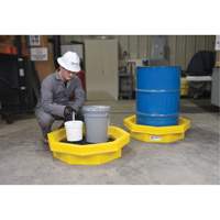 Ultra-Drum Tray&reg; with Grating, 32" L x 32" W x 8.1" H, 21.1 US gal. Spill Capacity Ontario Safety Products