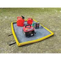 Small Ultra-Filter Pad, 0.8 US gal. Capacity, 2.5' W x 2' L x 3" H, Foam Wall Ontario Safety Products